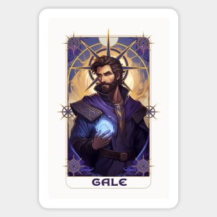 Gale, the Legendary Wizard of Waterdeep. Baldur's Gate 3 inspired funart Sticker